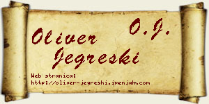 Oliver Jegreški vizit kartica